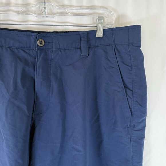 Under Armour Shorts Men's 38 Navy Blue Loose Golf Athletic Pockets - Picture 2 of 6